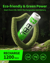 EBL Lot AA AAA Rechargeable Batteries 2800mAh 2300mAh 1100mAh 800mAh NI-MH + Box