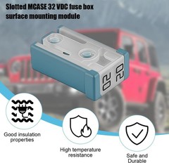 6PCS Mini Slotted Automotive MCASE Shaped Cartridge Fuse Kit, 20A 32V Vehicle Mi