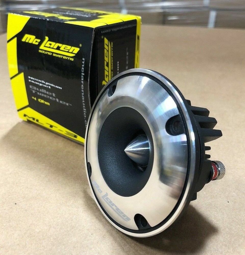MLT-3 Mc Laren Sound Systems Bullet Tweeter (ONE PIECE) 100 Wts rms 4 Ohm