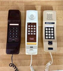 Vintage Push Button Corded Telephones – 1980s (Radio Shack, TIME & Mascotte)