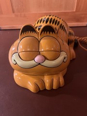 Tyco Garfield Vintage/Retro Corded Telephone Mute Redial Ringer Orange/Black