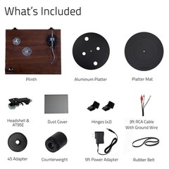 Fluance Elite HiFi Vinyl Turntable Record Player Audio Technica Cartridge