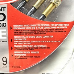 RCA High Performance 24K Gold Plated Component Video & Stereo Audio Cable- NEW