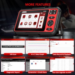 Bidirectional Scannner OBD2 Automotive Diagnostic Tool All System Active Test