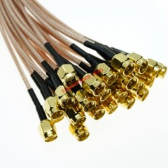 5-100Pcs RG316 SMA male to SMA male Lot RF Pigtail Coax Jumper Coaxial Cable