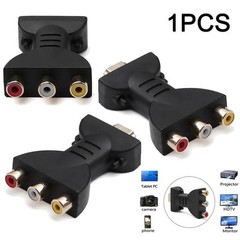 HDMI to 3 RCA AV Cable Adapter Audio Video Composite Converter HDTV DVD TV