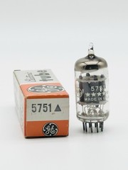 RARE NEW Vintage NOS General Electric GE Five Star 5751 12AX7 ECC83 Triangle J6