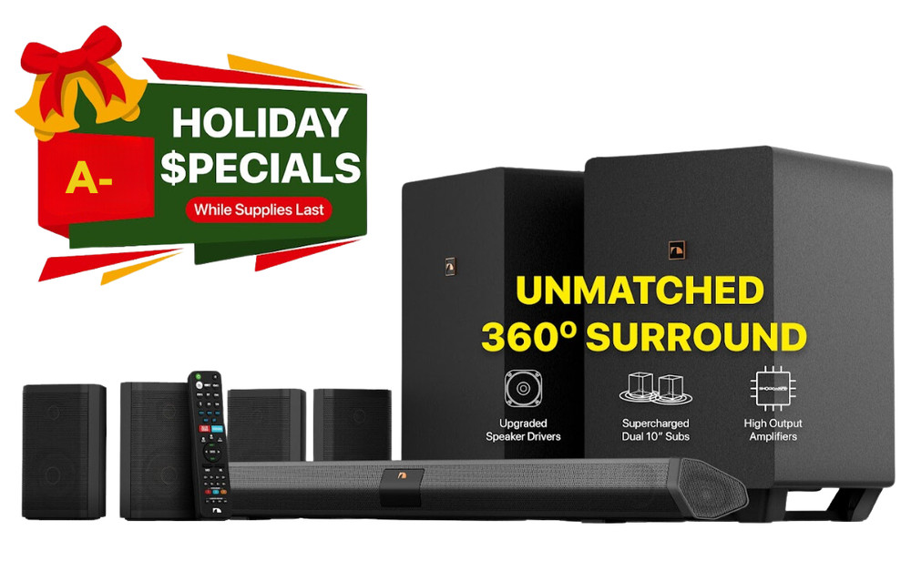 Nakamichi Shockwafe Ultra 9.2.4Ch 1300W Soundbar w Dolby Atmos, eARC+SSE Max A-