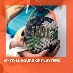JBL Clip 5 Ultra-Portable Waterproof Dustproof Bluetooth Speaker Up to 12 Hours