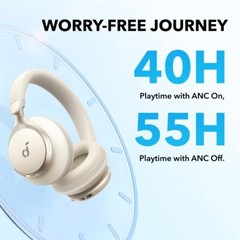 Soundcore Space One Wireless Over-Ear Headphones 40H ANC Playtime | Refurbished