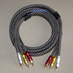 NEW 6 ft premium Steren 3-RCA male to male heavy duty audio video A/V cable