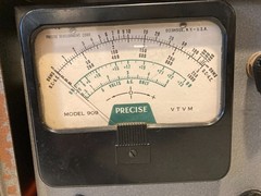 Vintage Homebrew Adjustable Power Supply Precise 909 VTVM & Rotor Speed Meter