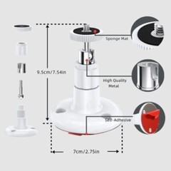 2pcs Universal Wall Mount Bracket for Security Camera with 1/4″ Screw Connector