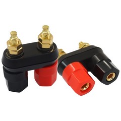 Zorveiio 2 Pack Banana Plug Jack Female Socket Gold Plated 2pcs,