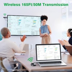 Transmitter/Receiver Wireless HDMI 4K, 2160P, Plug & Play Portable 2.4G/5G, S174