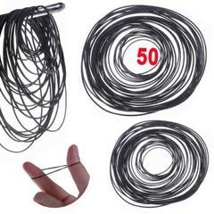 50PCS Rubber Drive Belt Kit for Cassette Player Recorder Repair Replacement New