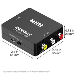 HDMI To 3RCA AV Adapter Converter Cable 1080P Composite Video Audio 1080P 60HZ