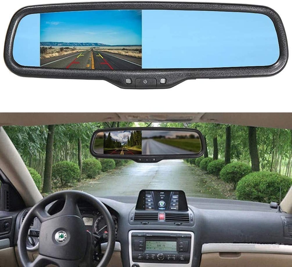 Car OEM 4.3″ Mirror Monitor Rear View Night Vision for Backup Camera No1 Bracket