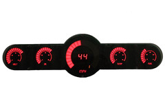 Universal Bargraph style 5.5 Gauge Panel w/ Blue Leds Made in the USA!