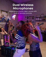 soundcore Rave 3S AI Party Speaker with 2 Wireless Microphones, 200W Sound