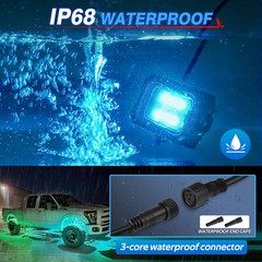 1Set 2/8/10/12 Pods C2 Max RGB-IC LED Rock Lights Underbody Extend Up to 24 Pods