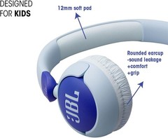 JBL Junior 320 Wired on-Ear Kids Headphones Safe Sound 85dB Built-in mic Purple