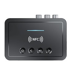 3.5mm AUX To RCA Wireless Audio NFC Adapter Bluetooth5.0 Receiver FM Transmitter