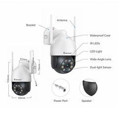 5MP Outdoor Wireless Security Camera System Home WiFi 10CH NVR Night Vision 30m