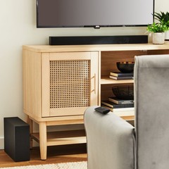 onn Bluetooth 2.1 Channel Soundbar System with Dolby Atmos, 36 Inch, Black