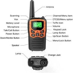 Long Range Walkie Talkie 2/4Set 100 Mile Two Way Radio Charge Headset Waterproof