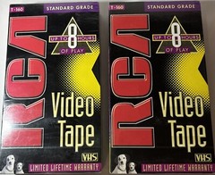 RCA T-160 Standard Grade Video Tape Up to 8 Hours Standard Grade Sealed lot of 2