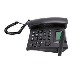 Cordless Landline Phone Dual SIM Multifunction For Home Black Easy To Use