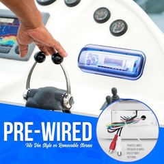 Pyle PLMRCW3 Waterproof Marine CD Player/Receiver Radio Wired Housing Cover