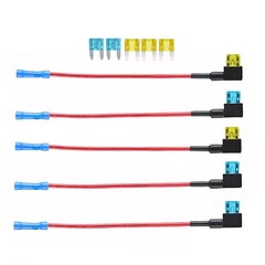15PCS Fuse TAP Adapter Kit 12V 15 Amp 20Amp Car Add-a-circuit Mini ATM APM Blade