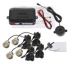 4 Sensors Buzzer 22Mm Car Parking Sensor Kit Reverse Backup Radar Sound Alert In