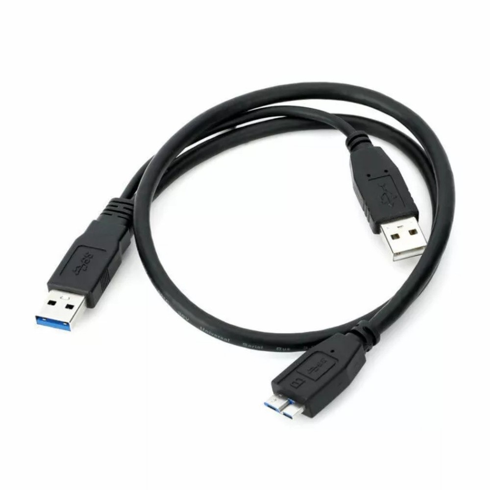USB 3.0 A Male Micro USB 3.0 B Y Cord Cable for External Hard Drive Disk Ca_z8