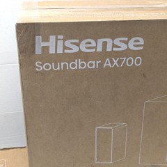 Hisense AX700 5.1.4 CH Dolby Atmos Soundbar with Wireless Subwoofer