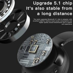 Wireless Headphones Bluetooth Headset Noise Cancelling Over Ear With Microphone
