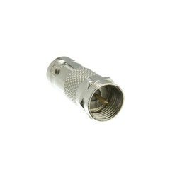 1x Nickel F Type TV Male PLUG to BNC Female Jack RF adapter connector USA