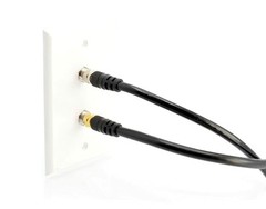 Quality Coaxial Cable 50 FT – BLACK – Triple Shielded w Gold Plated Connectors