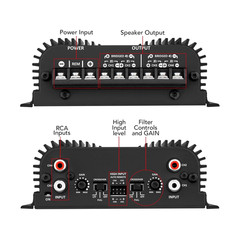 Taramps TS 400X4 2 Ohms Black Multichannel Stereo Amplifier 400 Watts Rms, 4 Cha