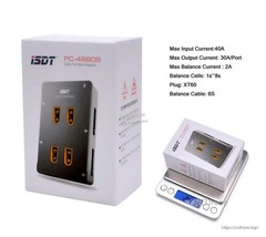 ISDT PC-4860S Lipo Battery Charger 1-8S XT60 Safe Parallel Charge Board Balance