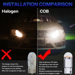 30x T10/194/168 White LED License Plate Interior Light Bulbs Super Bright 6500K