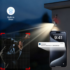 XVIM Solar Battery Powered Wireless WiFi Outdoor Home Security Camera System