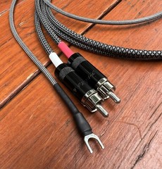 4 Ft JMB CABLE CO Audiophile Turntable Phono RCA Cables w/Ground Low Capacitance