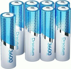 1.5V Rechargeable AA Lithium Batteries 8 Pack, 3600mWh Lithium Rechargeable