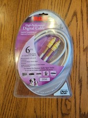 RCA High-Performance Digital S-Video Cable 6ft. Model DT6S New 24k Gold Plated
