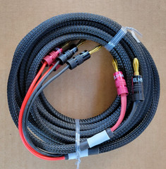 Liberty 6ft-50’FT Copper Bi-Wire Audio Speaker USA OFC 2-Cable, 9-AWG 4X12AWG