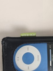 IPOD NANO 5G 5TH GENERATION LEATHER CASE FOLIO COVER Belt Clip 8GB 16GB BLACK