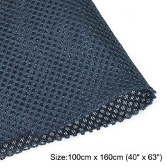 Navy Blue Speaker Mesh Grill Stereo Fabric Dustproof 100cm x 160cm 40″ x 63″
